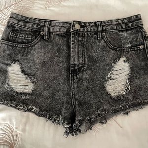 Black Jean Shorts, Forever 21, New Without Tags